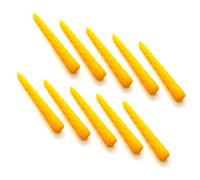 SolaDirect Tapered Dinner Candles, Table Spiral Candles, Pack Of 10, Decorative Household Candles, Up To 7 Hours, 23 Cm / 9" (Yellow)