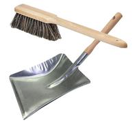 SolaDirect Universal Long Handled Brush & Dustpan Set - Heavy Duty, Rust Resistant