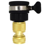 SolaDirect Universal Tap To Hose Connector Set & Brass Garden Hose Pipe Connector - Hozelock Compatible, For 1/2" - 5/8" Pipe (22-24mm Taps)