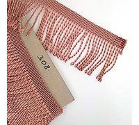 SolaDirect Vintage Beige 308 Polyester Fringe Tassel Trim, 1m x 60mm, Classic Solid Style, Versatile for Dance Dresses, Curtains, Lamps, Trimmings, Bags, Costumes, DIY