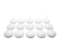 SolaDirect White Floating Candles, Pack Of 15, Unscented, Long Burning Time, Tealights Candles, Romantic Decoration Wedding Dinner Christmas