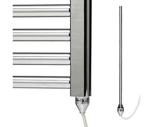 SolAire Chrome Constant Power Electric Element For Conversion of Heated Towel Rails/Warmers/Radiators. Splash Proof (IP67 Rated), Economic, Efficient, 250W