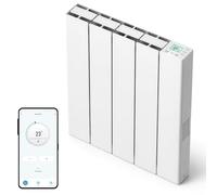 SolAire Exo Ceramic Core Electric Radiator, Aluminium WiFi Smart Radiator, Wall Mounted, Digital Thermostat, Timer & Voice Control, White (1000W)
