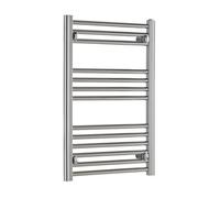 SolAire Heating Products Bray Heated Towel Rail For Central Heating, Straight, Chrome - W500 X H800 mm