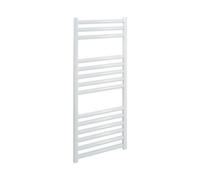 SolAire Heating Products Bray Heated Towel Rail For Central Heating, Straight, White - W300 X H800 mm