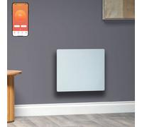 SolAire Heating Products Solaire Vitra Verde Glass Wifi Electric Panel Heater, Wall Mounted, 500W, White
