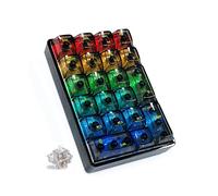 SOLAKAKA K21 RGB Backlit Tri-Mode Transparent Wireless Mechanical Number Pad Supports 3 Bluetooth/2.4GHz/Type C Wired,Hot Swappable 21 Keys Mechanical Numpad with Transparent Keycaps Black