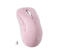 SOLAKAKA SM66 Pink Silent Dual Mode 2.4GHz Wireless Mouse, Adjustable 4200 DPI,Rechargeable Wireless Computer Mouse for PC Mac Laptop, Desktop