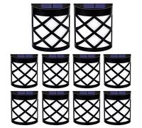 Solalite (10 Pack) Solar Fence Lights, 6 LED Decorative Wireless Lights Garden Waterproof Solar Powered Outdoor Lamps for Patio, Fence, Yard, Garden, Stairway, Gate, Wall