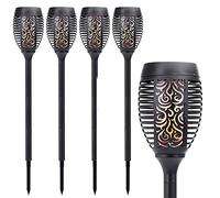 Solalite® 4 Pack 51 LED Solar Torch Light Dancing Flickering Flame Effect Stake Light Waterproof Outdoor Garden Landscape Path Lamp