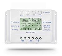 SolaMr 10A Solar Charge Controller 12V/24V Auto Identification Voltage Intelligent Regulator with LCD Display - T10