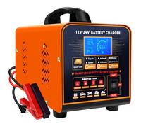 SolaMr 12V/24V Car Battery Charger & Battery Maintainer, Automatic Intelligent Trickle Charger, 0-20A Fast Car Battery Charging Units with Repair, Winter Mode, for AGM Car Truck Motorcycle