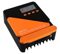 SolaMr 30A MPPT Solar Charge Controller 12/24V Automatic Parameter Adjustable with LCD Display and Dual USB Port Solar Panel Battery Regulator for Gel Sealed Flooded and Lithium Battery-GM-D30A