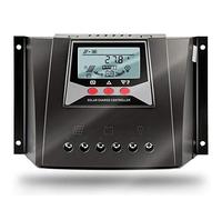 SolaMr 50A Solar Charge Controller 12V/24V/36V/48V Automatic Identification Voltage intelligent Regulator with LCD Display for Solar Home System - WP5048D