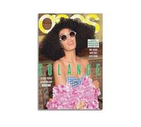 Solange Art Magazine Cover PersonalityFamous Film And Television Figures Pop Music Figures Poster Decoration Canvas Art Decoration Print Signature Photo Living Room Home Decoration16x24inch(40x60cm) U
