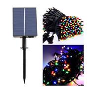 Solar 500 Led Rainbow Multicolour 50M Fairy Lights String