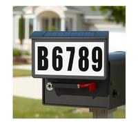 Solar Address Sign for Outside Light Up,High Brightness LED Address Sign,IP65 Waterproof Address Plaque with 3 Sets Numbers & Letters, Easy Wall Mount for Driveway Yard Garage