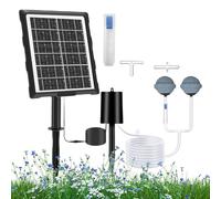Solar Aerator for Pond,Solar Pond Oxygenator - 3 Working Modes, Aquarium Oxygen Aerator with Pipe and Air Bubble Stone for Pool Outdoor Fish Tank