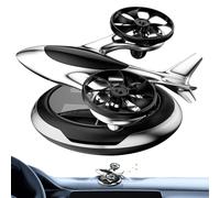 Solar Air Diffuser for Car,Solar Air Diffuser for Car,Solar Powered Rotating Car Scent Diffuser | Twin Engine Airplane Car Scent Diffuser