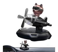 Solar Air Freshener Car,Rotating Airplane Interior Purifier - Eyeglasses Dog Aromatherapy Diffuser, Interior Decoration Accessories Diffuser for Car and Home