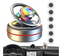 Solar Air Freshener Car - Solar Powered Rotating Perfume Diffuser for Car - Energy Saving Aromatherapy Multifunctional Long Lasting Perfume Diffuser for Truck, Automotive, Auto