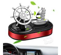 Solar Air Fresheners for Car, Air Freshener with Rotating Steering Wheel Car Ornament | Car Perfume Diffuser, Car Perfume, Car Air Fresheners, Non-Slip for Car