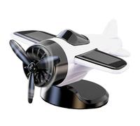 Solar Airplane for Car Dashboard - Airplane Car Dashboard Decorations | Rotating Toy Model Drifting Racing Fan Vehicles Collectibles Interior Decoration for Women Men Driver