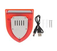 Solar Alarm Detector High Efficiency Solar Panel Sound and Light Alarm with Customizable Timer Functions for Outdoor Security Homes Farms Warehouses ABS Material Weatherproof