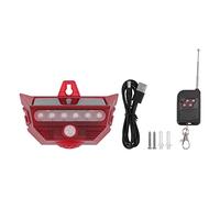 Solar Alarm Lamp Motion Sensor Security Solar Sound Alarm Siren with Remote Control for Home Yard Outdoor ABS 113x79mm