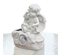 Solar Angel Figurines - LED Garden Angel Statues Decorative Solar Powered Figures with Soft Luminous Lights for Outdoor, Patio, Porch, Driveway, Lawn, Landscape, Graveyard, P