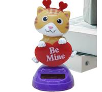 Solar Animal - 4.33x1.97 Inches Dancing Toy, Cartoon Dashboard Ornament, Sun Activated Swinging Figure, Valentine Desktop Accessory | Festive Car Decor For Window Office Shelf