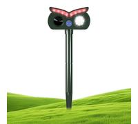 Solar Animal Repeller | Ultrasonic Solar Bird Outdoor | IPX4 Waterproof Owl Shape Warning Device for Rabbits Squirrels Dogs Garden Floral Massives