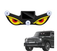 Solar Animated LED Car Window Light, Eye-Catching Windshield Eyes, No Drill Installation, Multi-Mode for All Vehicles (Yellow)