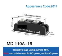 Solar Anti Return Diode Anti Reverse/Backflow Diode DC Relay Current Rectifier Charge Controller MD 25A-200A(MD110A-16 201F)
