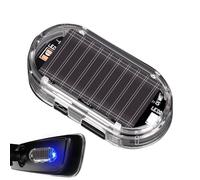 Solar Anti Theft Car Warning Light - LED Flashing Security Alarm Lamp, Solar Powered Vehicle Safety Indicator Light For Cars Trucks Automotive Anti Theft Protection Interior Exterior Use