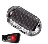 Solar Anti Theft Car Warning Light | LED Flashing Security Simulator | Fake Alarm Flash Strobe System Solar Powered Theft Prevention Safety Visual Alert Blinking Lamp Signal For Vehicles