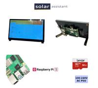 Solar Assistant Inverter Monitor 7Inch Touch Screen Raspberry Pi 5 32GB Lexar