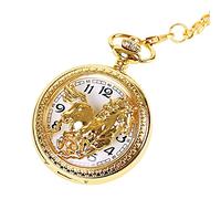 Solar Atomic Watches for Men The Gifts Pocket for Grandpa Vintage Chain Dad Greatest Retro Necklace Watch Men's Watch Cool Mens Watches (Gold, One Size)