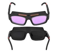 Solar Auto Darkening Welding Glasses Protective Electric Welding Glasses Impact Resistance Welding Goggles for Argon Arc Welding