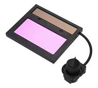 Solar Auto Darkening Welding Lens Panel Large View Window Fast Response Highly Sensitive Eye Protection for Welders Professional Welding Helmet Mask PP Material 11x9cm