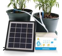 Solar Automatic Drip Irrigation Kit, Automatic Electronic Water Timer Garden, Houseplants Self Watering System, Indoor Potted Plants Vacation Plant Watering