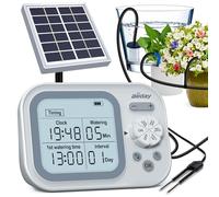 Solar Automatic Drip Irrigation System Houseplant Auto Self Watering Device Waterer for 15 Potted Plants Outdoor Indoor Garden Balcony Vacation While Away