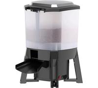 Solar Automatic Fish Feeder - Programmable Fish Food Dispenser with Timer & LCD Display, 6L Capacity, 120° Dispersed Feeding Design for Indoor/Outdoor Ponds