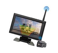 Solar Backup Camera Structure 1080P 720P Nocturnalvision 7 Inch Display Radio Transmission IP69K Waterproof Modifiable Regulations Double Channel Observing Radio Solar Backup Camera