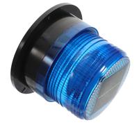 Solar Base Powered Strobe Magnetic Warning with Light Blue Car Roof