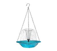 Solar Bath for Hanging - Water Fountain with - Outdoor Patio Pump - Plastic Garden Material in the Backyard - Deep Tub Capacity 1.5" - Change of Fashions