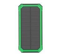 Solar Battery Bank, Waterproof Survival USB Port, Solar Battery Pack Support Wireless Charging, for Camping Hiking Road Trip Fishing Backpacking Music Festival Smartphone Camera Tablet