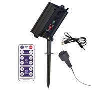 Solar Battery Box Kit Pack 3.7V 1200mAh Powered Lithium Panel Light with Remote Control for 3.7V LED String Strip Lamp DC Charging