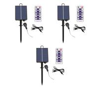 Solar Battery Box with Remote for Outdoor Indoor LED String Lights - Solar Panel Controller, Automatic Light Sensor, 8 Modes Garden Street Path Camping Decoration, Energy Saving