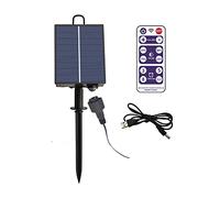 Solar Battery Box with Remote for Outdoor Indoor LED String Lights - Solar Panel Controller, Automatic Light Sensor, 8 Modes Garden Street Path Camping Decoration, Energy Saving